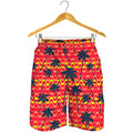Trippy Palm Tree Pattern Print Men's Shorts