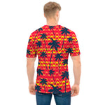 Trippy Palm Tree Pattern Print Men's T-Shirt