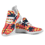 Trippy Palm Tree Pattern Print Mesh Knit Shoes GearFrost