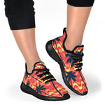 Trippy Palm Tree Pattern Print Mesh Knit Shoes GearFrost