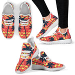 Trippy Palm Tree Pattern Print Mesh Knit Shoes GearFrost