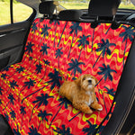 Trippy Palm Tree Pattern Print Pet Car Back Seat Cover