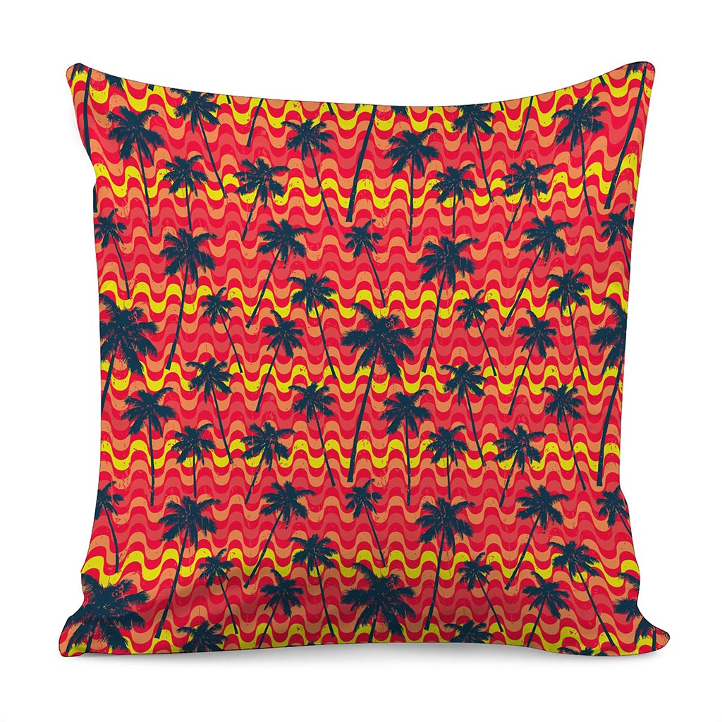 Trippy Palm Tree Pattern Print Pillow Cover