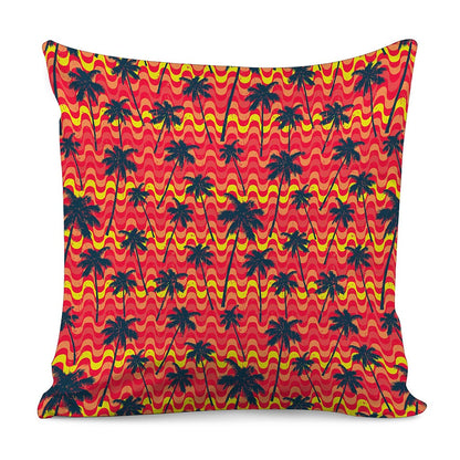 Trippy Palm Tree Pattern Print Pillow Cover