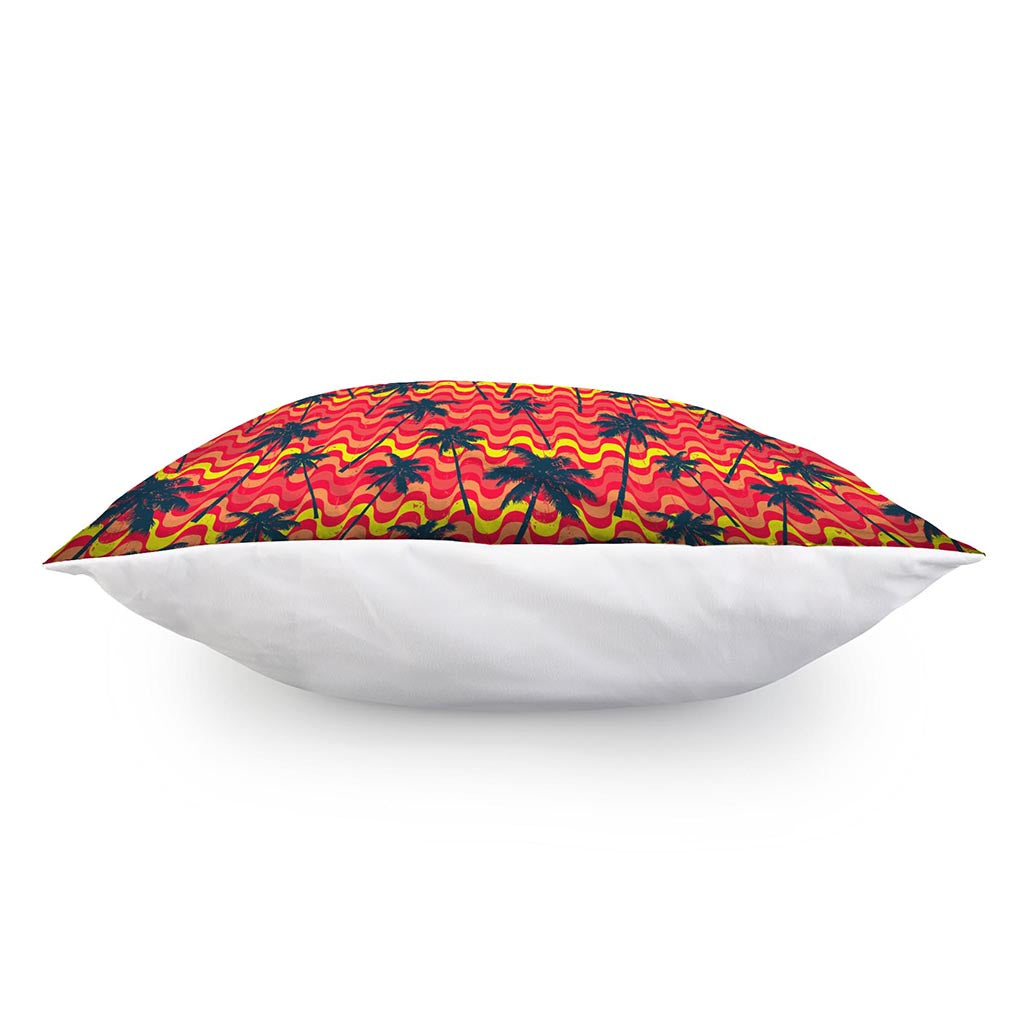 Trippy Palm Tree Pattern Print Pillow Cover