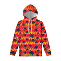 Trippy Palm Tree Pattern Print Pullover Hoodie