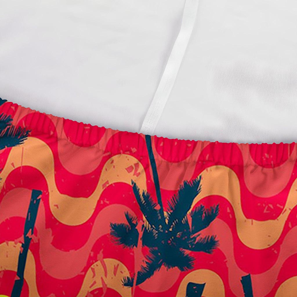 Trippy Palm Tree Pattern Print Sofa Cover