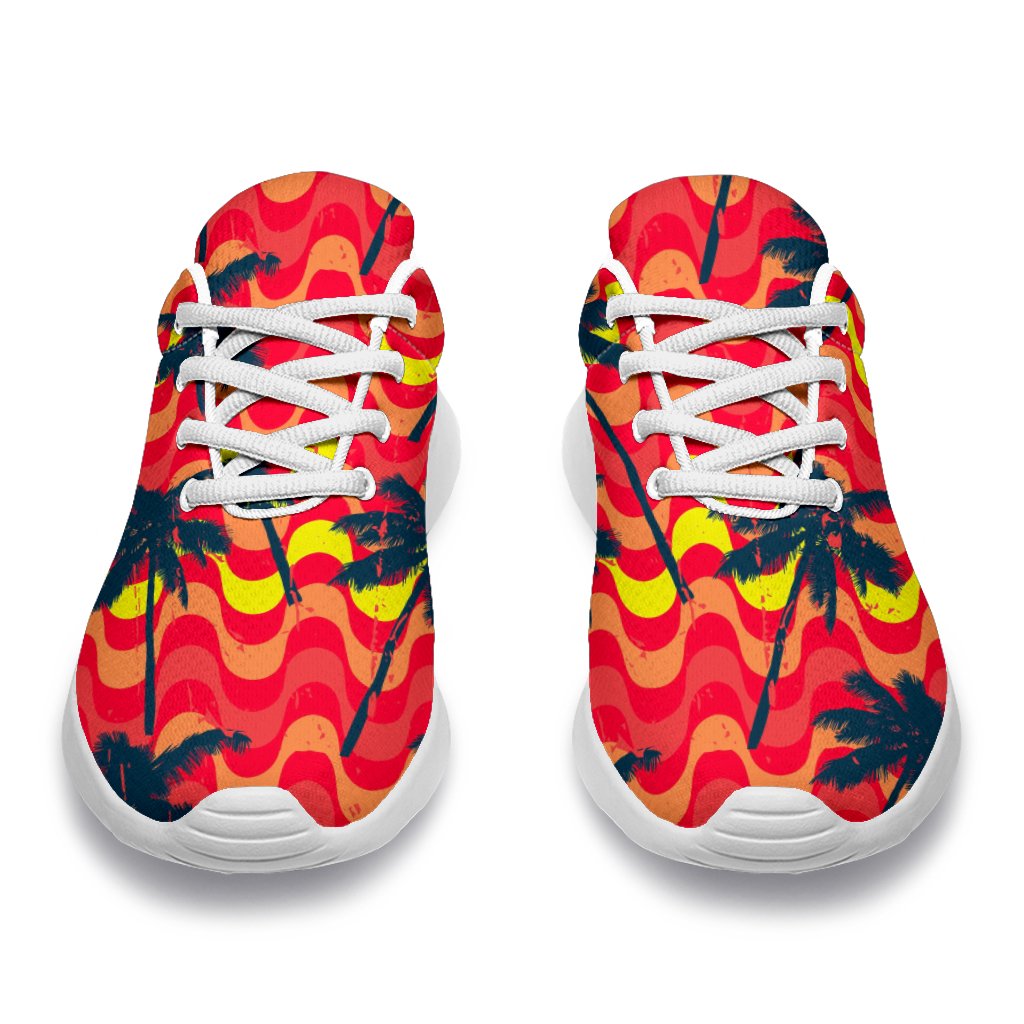 Trippy Palm Tree Pattern Print Sport Shoes GearFrost