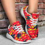 Trippy Palm Tree Pattern Print Sport Shoes GearFrost