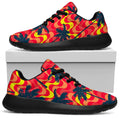 Trippy Palm Tree Pattern Print Walking Shoes