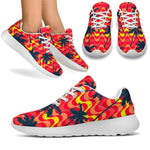 Trippy Palm Tree Pattern Print Sport Shoes GearFrost