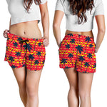 Trippy Palm Tree Pattern Print Women's Shorts
