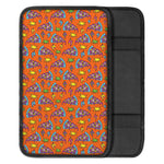 Trippy Pizza Pattern Print Car Center Console Cover