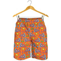 Trippy Pizza Pattern Print Men's Shorts