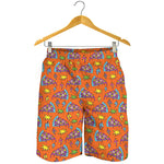 Trippy Pizza Pattern Print Men's Shorts