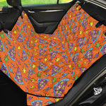 Trippy Pizza Pattern Print Pet Car Back Seat Cover