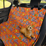 Trippy Pizza Pattern Print Pet Car Back Seat Cover