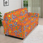 Trippy Pizza Pattern Print Sofa Cover