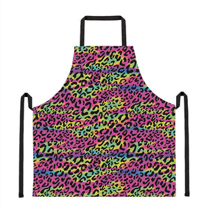 Trippy Psychedelic Leopard Print Apron