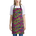 Trippy Psychedelic Leopard Print Apron