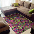 Trippy Psychedelic Leopard Print Floor Mat