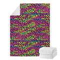 Trippy Psychedelic Leopard Print Blanket