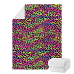 Trippy Psychedelic Leopard Print Blanket