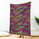 Trippy Psychedelic Leopard Print Blanket