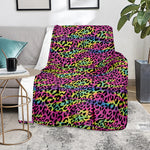 Trippy Psychedelic Leopard Print Blanket