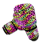 Trippy Psychedelic Leopard Print Boxing Gloves