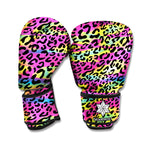 Trippy Psychedelic Leopard Print Boxing Gloves