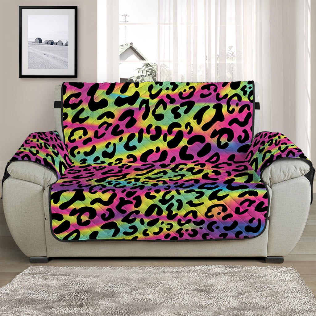 Trippy Psychedelic Leopard Print Half Sofa Protector