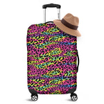 Trippy Psychedelic Leopard Print Luggage Cover