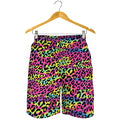 Trippy Psychedelic Leopard Print Men's Shorts