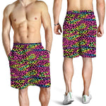 Trippy Psychedelic Leopard Print Men's Shorts