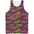 Trippy Psychedelic Leopard Print Men's Tank Top