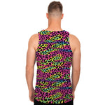 Trippy Psychedelic Leopard Print Men's Tank Top