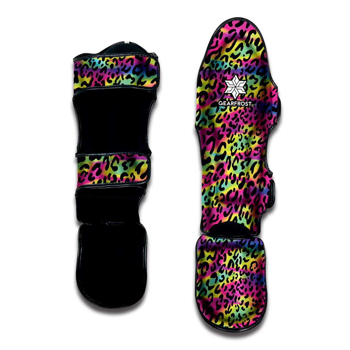 Trippy Psychedelic Leopard Print Muay Thai Shin Guard