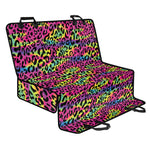 Trippy Psychedelic Leopard Print Pet Car Back Seat Cover