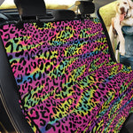 Trippy Psychedelic Leopard Print Pet Car Back Seat Cover