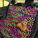 Trippy Psychedelic Leopard Print Pet Car Back Seat Cover