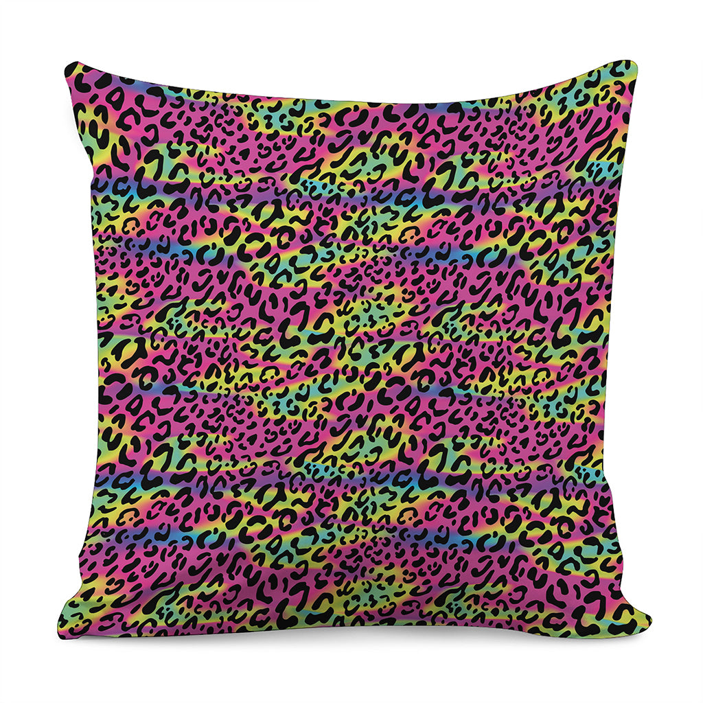 Trippy Psychedelic Leopard Print Pillow Cover