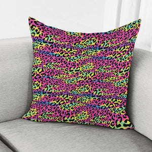 Trippy Psychedelic Leopard Print Pillow Cover