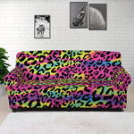 Trippy Psychedelic Leopard Print Sofa Cover