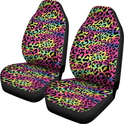 Trippy Psychedelic Leopard Print Universal Fit Car Seat Covers