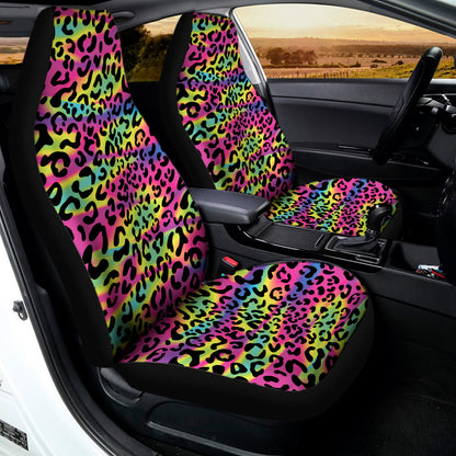 Trippy Psychedelic Leopard Print Universal Fit Car Seat Covers