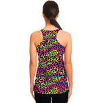 Trippy Psychedelic Leopard Print Women's Racerback Tank Top