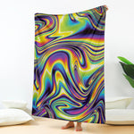 Trippy Rave Print Blanket