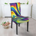 Trippy Rave Print Dining Chair Slipcover