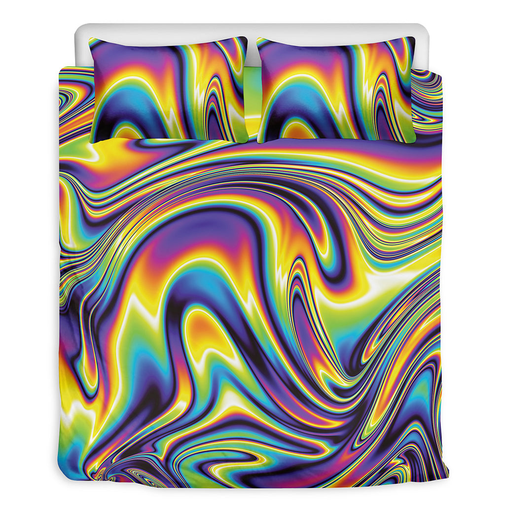Trippy Rave Print Duvet Cover Bedding Set